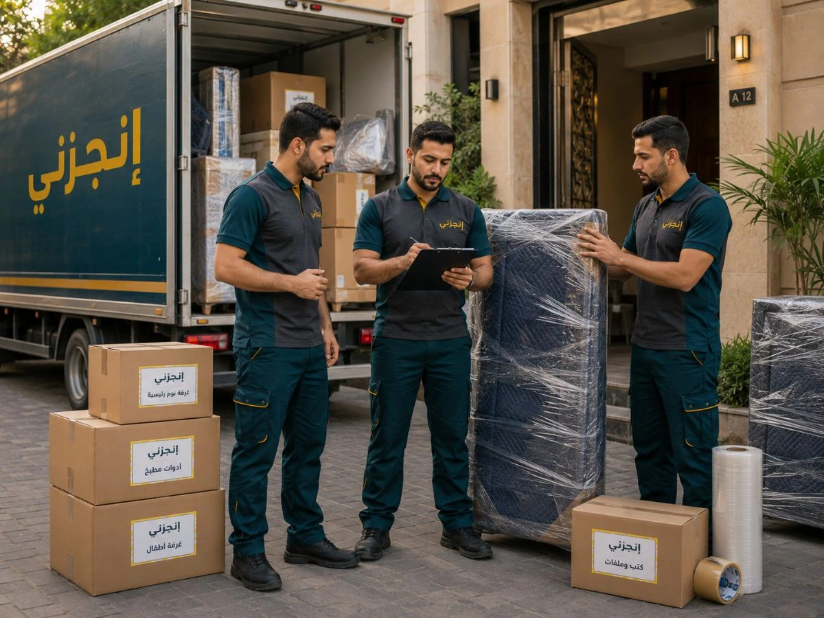فريق دعم إنجزني أثناء متابعة عملية تشغيل